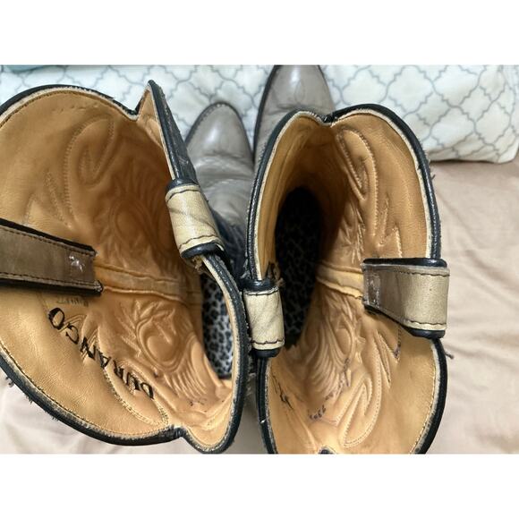 Durango Western Boots M/W Size 7/9 Gray & Dark Blue Faux Leather main image 4